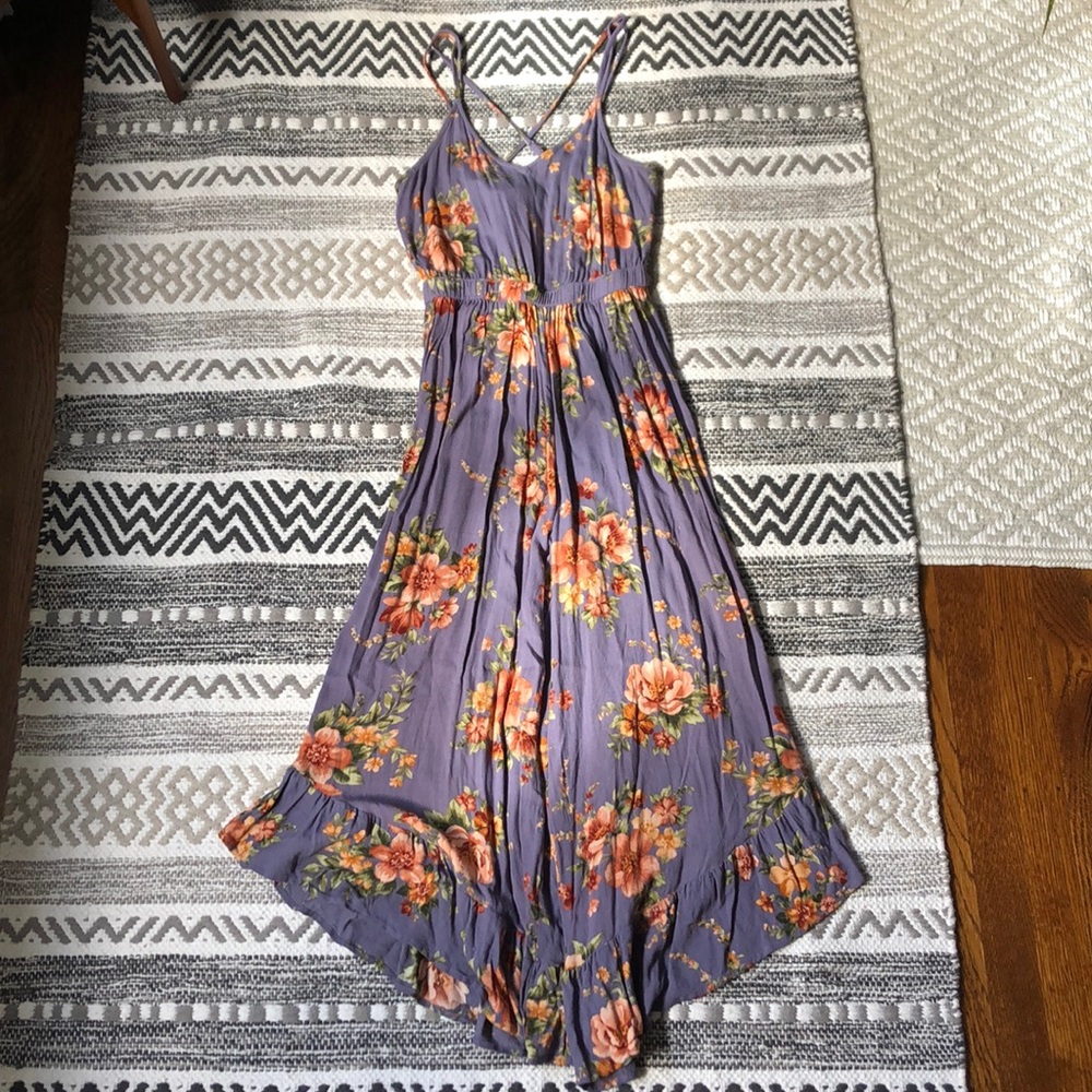 American Eagle floral jumpsuit